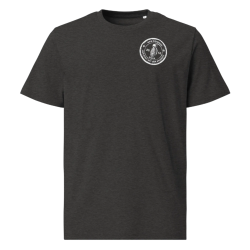 unisex organic cotton t shirt dark heather grey front 65a5333c2fffb