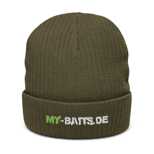 ribbed knit beanie olive front 673b4cbd3f040